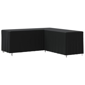 L-förmiger Sofabezug Oxford 420D Schwarz 254x254x80cm von , Abdeckungen für Gartenmöbel - Ref: Foro24-359657, Preis: 47,89 €,...