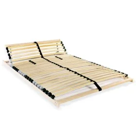 Slatted bed base with 28 slats 7 regions 140x200 cm by vidaXL, Beds and slatted bases - Ref: Foro24-246454, Price: 141,69 €, ...