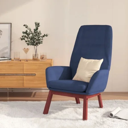 Blue fabric relaxation armchair by , Armchairs - Ref: Foro24-341387, Price: 129,09 €, Discount: %