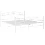 White metal bed frame 180x200 cm by , Beds and slatted bases - Ref: Foro24-325004, Price: 187,57 €, Discount: %
