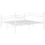 White metal bed frame 180x200 cm by , Beds and slatted bases - Ref: Foro24-325004, Price: 187,57 €, Discount: %
