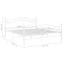 White metal bed frame 180x200 cm by , Beds and slatted bases - Ref: Foro24-325004, Price: 187,57 €, Discount: %