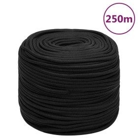 Cuerda de barco polipropileno negro intenso 10 mm 250 m