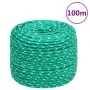 Green polypropylene boat rope 8 mm 100 m by , Ropes and metal cords - Ref: Foro24-152715, Price: 31,73 €, Discount: %