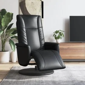 Relaxsessel mit Fußstütze aus schwarzem Kunstleder von , Sessel - Ref: Foro24-356509, Preis: 210,58 €, Rabatt: %