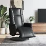 Recliner chair with footrest in black synthetic leather by , Armchairs - Ref: Foro24-356509, Price: 210,58 €, Discount: %