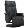 Recliner chair with footrest in black synthetic leather by , Armchairs - Ref: Foro24-356509, Price: 230,83 €, Discount: %