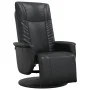 Relaxsessel mit Fußstütze aus schwarzem Kunstleder von , Sessel - Ref: Foro24-356509, Preis: 210,58 €, Rabatt: %