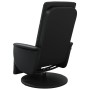 Recliner chair with footrest in black synthetic leather by , Armchairs - Ref: Foro24-356509, Price: 230,83 €, Discount: %