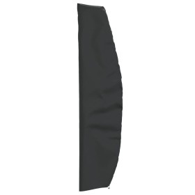 Cubierta para sombrilla jardín Oxford 420D negro 265x50/70/40cm