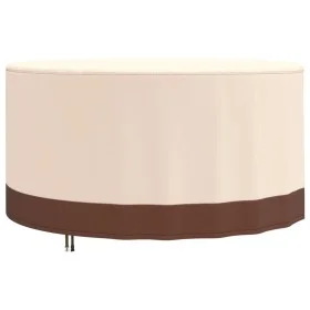 Round garden furniture cover Oxford 600D beige Ø 157x71 cm by , Garden furniture covers - Ref: Foro24-359651, Price: 39,31 €,...