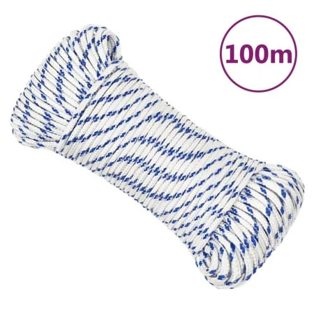Weißes Polypropylen-Bootsseil 4 mm 100 m von , Seile und Metallschnüre - Ref: Foro24-152276, Preis: 13,99 €, Rabatt: %