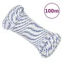 White polypropylene boat rope 4 mm 100 m by , Ropes and metal cords - Ref: Foro24-152276, Price: 13,99 €, Discount: %