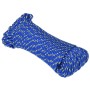 Cuerda de barco polipropileno azul 4 mm 100 m de , Sogas y cuerdas metálicas - Ref: Foro24-152435, Precio: 12,54 €, Descuento: %