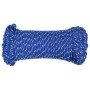 Cuerda de barco polipropileno azul 4 mm 100 m de , Sogas y cuerdas metálicas - Ref: Foro24-152435, Precio: 12,54 €, Descuento: %