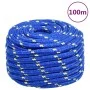 Blue polypropylene boat rope 20 mm 100 m by , Ropes and metal cords - Ref: Foro24-152475, Price: 115,24 €, Discount: %