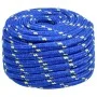 Blue polypropylene boat rope 20 mm 100 m by , Ropes and metal cords - Ref: Foro24-152475, Price: 115,24 €, Discount: %