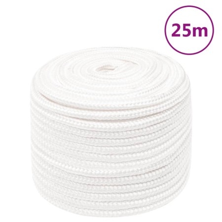 Cuerda de barco polipropileno blanco intenso 12 mm 25 m de , Sogas y cuerdas metálicas - Ref: Foro24-152564, Precio: 17,04 €,...