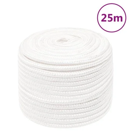 Intense white polypropylene boat rope 12 mm 25 m by , Ropes and metal cords - Ref: Foro24-152564, Price: 18,66 €, Discount: %