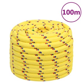 Cuerda de barco polipropileno amarillo 20 mm 100 m