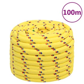 Yellow polypropylene boat rope 20 mm 100 m by , Ropes and metal cords - Ref: Foro24-152634, Price: 134,07 €, Discount: %