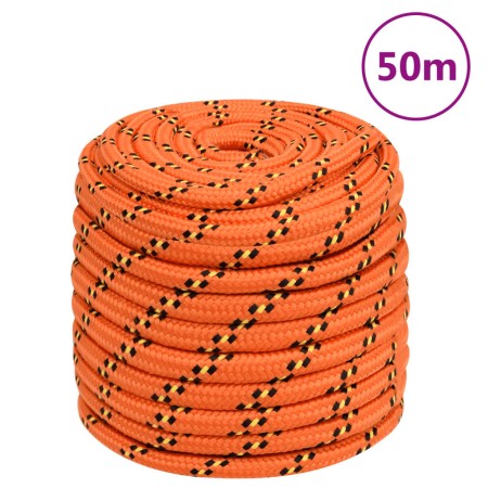 Orange polypropylene boat rope 18 mm 50 m by , Ropes and metal cords - Ref: Foro24-152683, Price: 58,73 €, Discount: %