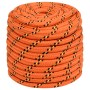 Orange polypropylene boat rope 18 mm 50 m by , Ropes and metal cords - Ref: Foro24-152683, Price: 58,73 €, Discount: %