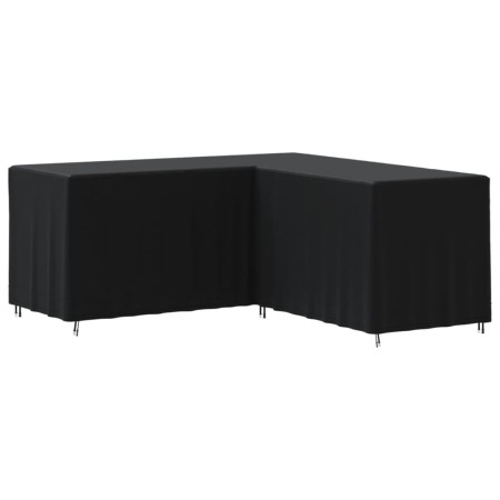 Cubierta de sofá en forma de L Oxford 420D negro 215x215x80 cm by , Garden furniture covers - Ref: Foro24-359656, Price: 42,7...