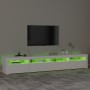 TV-Möbel mit weißen LED-Leuchten 240x35x40 cm von , TV-Möbel - Ref: Foro24-3152722, Preis: 172,87 €, Rabatt: %