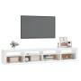 TV-Möbel mit weißen LED-Leuchten 240x35x40 cm von , TV-Möbel - Ref: Foro24-3152722, Preis: 172,87 €, Rabatt: %