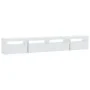 Mueble de TV con luces LED blanco 240x35x40 cm de , Muebles TV - Ref: Foro24-3152722, Precio: 191,43 €, Descuento: %