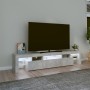 Mueble de TV con luces LED gris hormigón 200x36,5x40 cm by , TV Furniture - Ref: Foro24-3152813, Price: 121,87 €, Discount: %