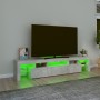 Mueble de TV con luces LED gris hormigón 200x36,5x40 cm by , TV Furniture - Ref: Foro24-3152813, Price: 121,87 €, Discount: %