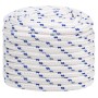 White polypropylene boat rope 20 mm 25 m by , Ropes and metal cords - Ref: Foro24-152314, Price: 40,96 €, Discount: %