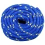 Blue polypropylene boat rope 20 mm 25 m by , Ropes and metal cords - Ref: Foro24-152473, Price: 37,84 €, Discount: %