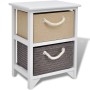 Mesita de noche de madera de vidaXL, Mesitas de noche - Ref: Foro24-242888, Precio: 54,81 €, Descuento: %