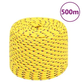 Yellow polypropylene boat rope 8 mm 500 m by , Ropes and metal cords - Ref: Foro24-152611, Price: 104,58 €, Discount: %