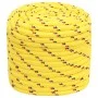 Yellow polypropylene boat rope 16 mm 50 m by , Ropes and metal cords - Ref: Foro24-152626, Price: 47,46 €, Discount: %