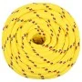 Yellow polypropylene boat rope 16 mm 50 m by , Ropes and metal cords - Ref: Foro24-152626, Price: 47,46 €, Discount: %