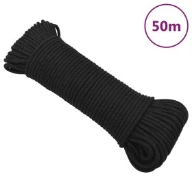 Tiefschwarzes Polypropylen-Bootsseil 5 mm 50 m von , Seile und Metallschnüre - Ref: Foro24-152492, Preis: 11,85 €, Rabatt: %