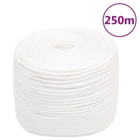 Intense white polypropylene boat rope 8 mm 250 m by , Ropes and metal cords - Ref: Foro24-152557, Price: 62,28 €, Discount: %