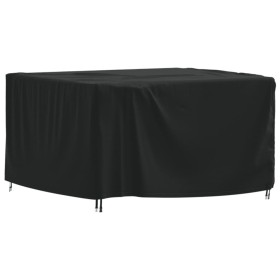 Cubierta para muebles de jardín Oxford 420D negro 125x125x74 cm