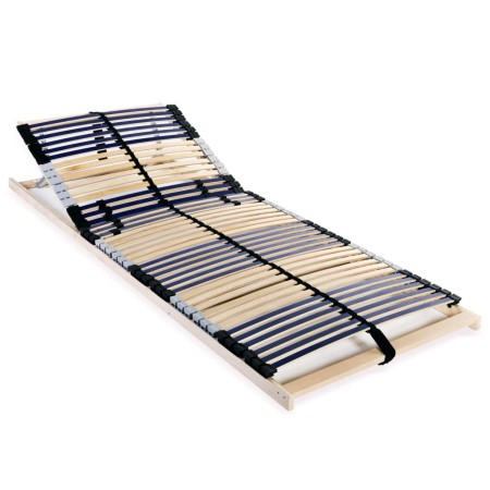 Slatted bed base with 42 slats 7 regions 80x200 cm by vidaXL, Beds and slatted bases - Ref: Foro24-246468, Price: 91,36 €, Di...