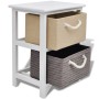 Mesita de noche de madera de vidaXL, Mesitas de noche - Ref: Foro24-242888, Precio: 54,81 €, Descuento: %