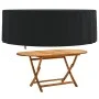 Round garden furniture cover Oxford 420D black Ø 244x71 cm by , Garden furniture covers - Ref: Foro24-359650, Price: 36,71 €,...