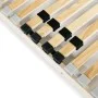 Slatted bed base with 28 slats 7 regions 140x200 cm by vidaXL, Beds and slatted bases - Ref: Foro24-246448, Price: 135,40 €, ...