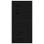 Puerta de granero madera maciza pino negra 100x1,8x204,5 cm de , Puertas - Ref: Foro24-824627, Precio: 151,73 €, Descuento: %