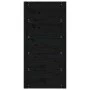 Puerta de granero madera maciza pino negra 100x1,8x204,5 cm de , Puertas - Ref: Foro24-824627, Precio: 151,73 €, Descuento: %