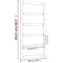 Puerta de granero madera maciza pino negra 100x1,8x204,5 cm de , Puertas - Ref: Foro24-824627, Precio: 151,73 €, Descuento: %