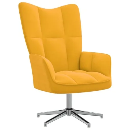 Senfgelber Samt-Entspannungssessel von , Sessel - Ref: Foro24-328124, Preis: 139,38 €, Rabatt: %
